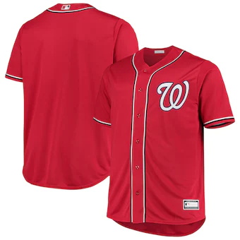 mens red washington nationals big and tall alternate replic